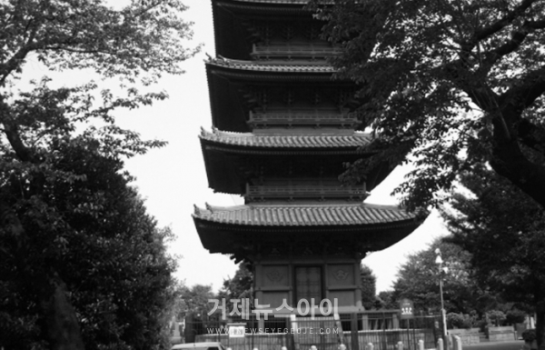 김신락의 묘소가 있는 이케가미혼몬지(池上本門寺). 사진출처 블로그 천고마비