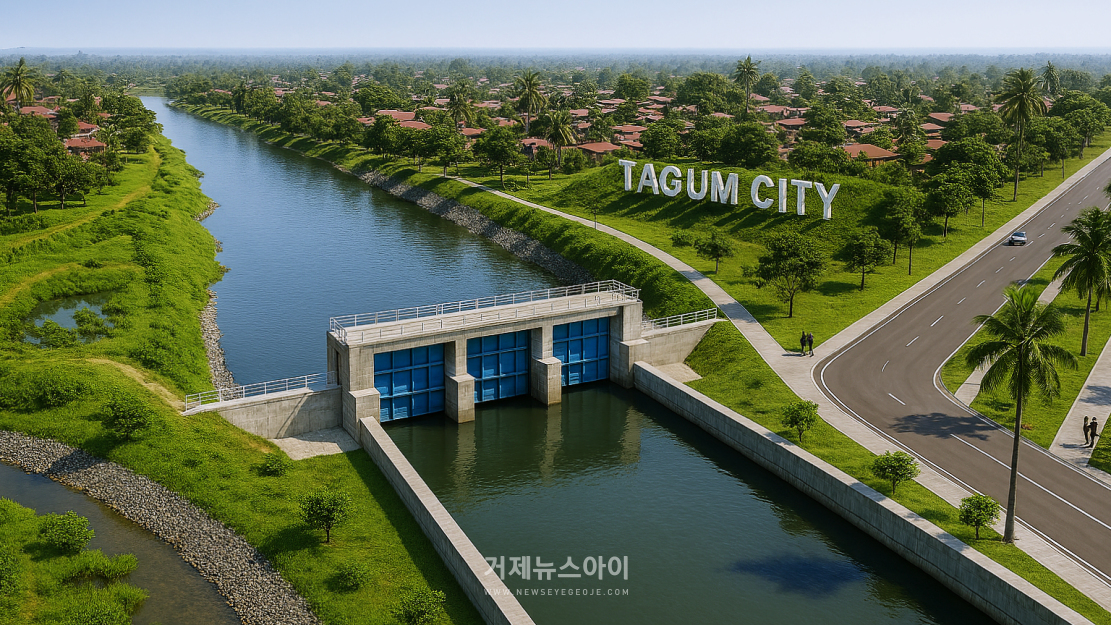 HJ중공업이 지난 2월 수주한 필리핀 따굼 홍수조절사업