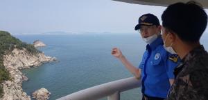 창원해경 정욱한 서장, 해군 레이더기지 치안현장 방문