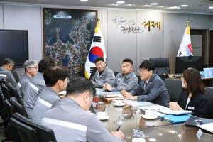 변광용 거제시장, 삼성重 협력사 면담···조선업 ‘인력·금융’ 돌파구 찾아